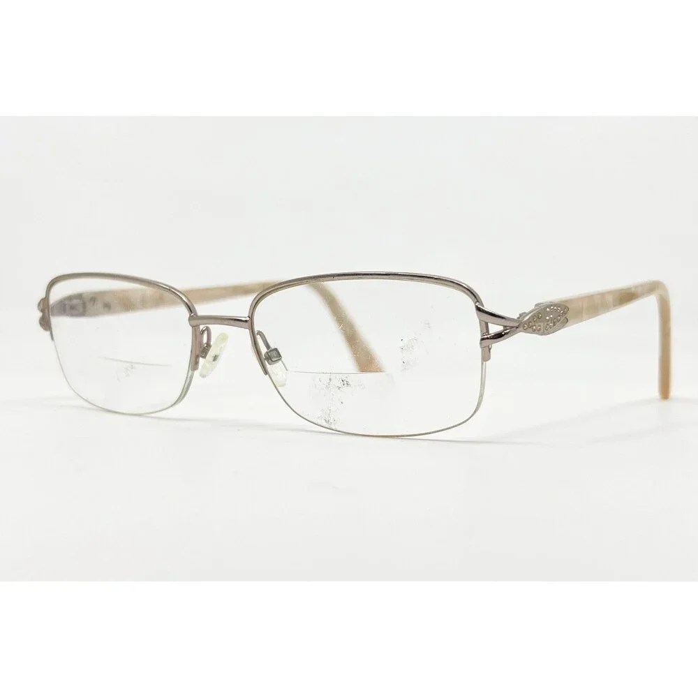 Signature Eyeglasses Women Gold Lewisville 745620 Rhinestone 54/16 135